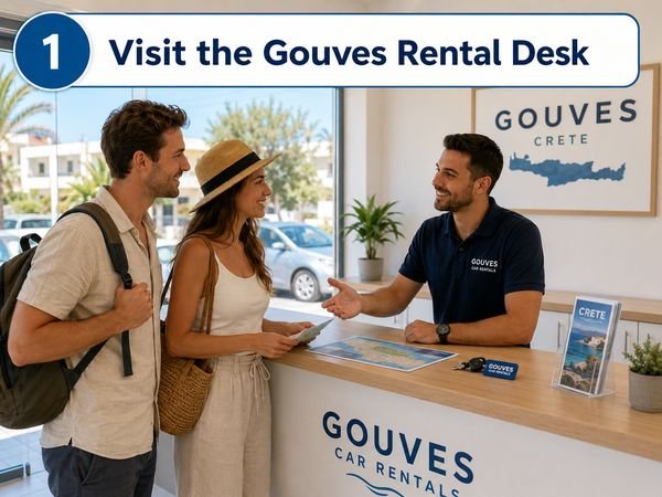 Visit the rental desk