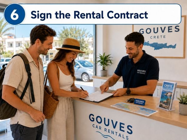 Sign the rental contract